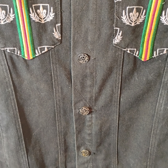 Ruthless Art Print Vintage Denim Jacket - Picture 3 of 16